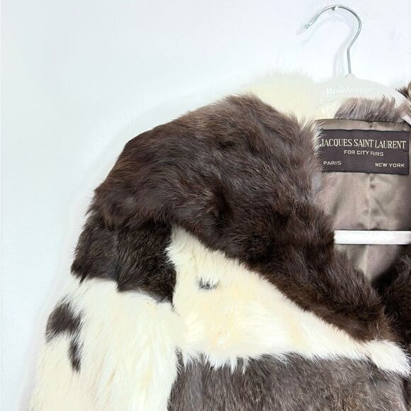 Vintage Jacques Saint Laurent Genuine Fur Coat * flaw - Picture 7 of 11